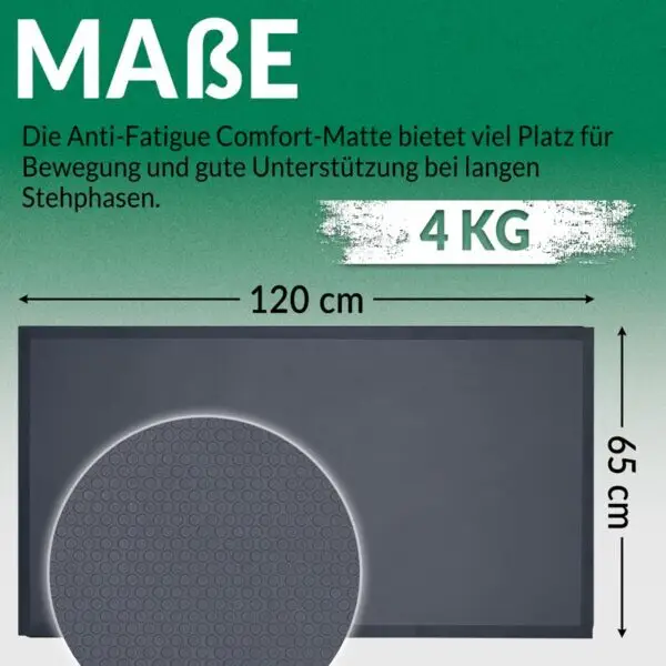 PIKKI® Arbeitsplatzmatte ERGO 650 mm x 1200 mm x 13 mm - Image 2