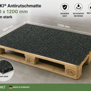 Antirutschmatte für Europalette 3 mm stark 800 X 1200 mm